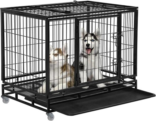 Heavy duty dog crate inch - duty,