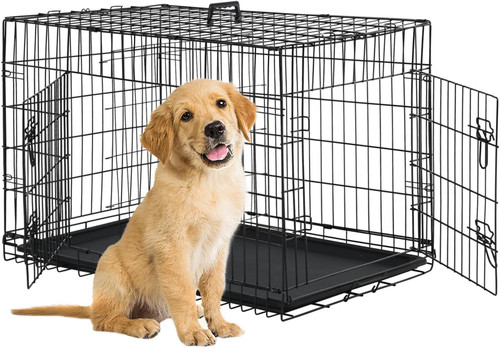 Dog crate black - |, 24"