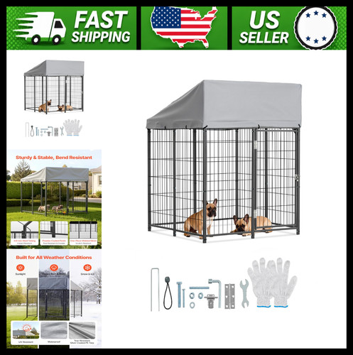 Vevor outdoor dog kennel with - outdoor,
