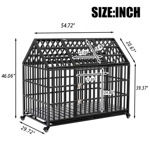 Heavy duty dog crate large - duty,