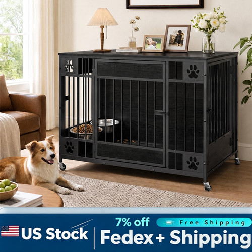 Furniture style dog crate - dog,
