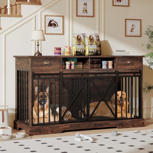 Large double dog kennel - large,
