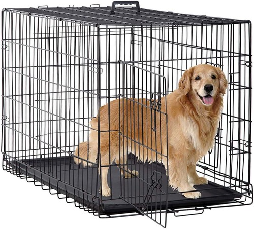 Portable dog cage - cage, large